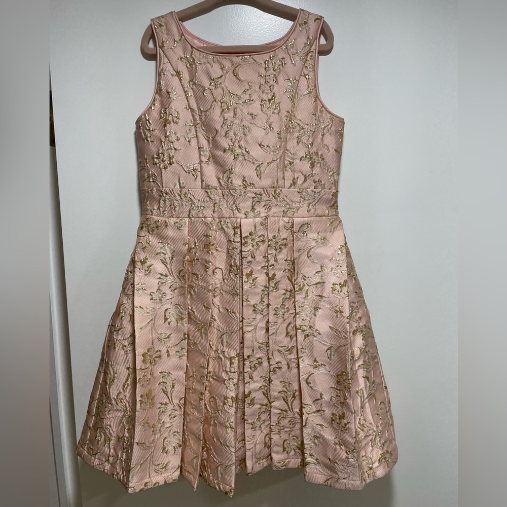 Elegant Pink Floral Kids Dress